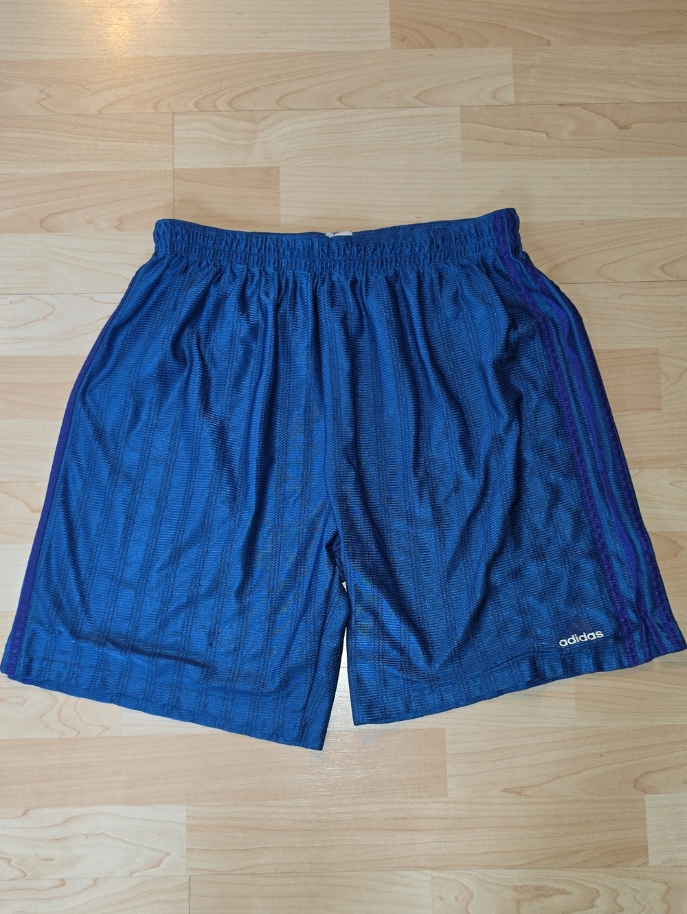 Vintage 80s 90s Adidas Soccer Shorts Blue Mens Large Usa Made